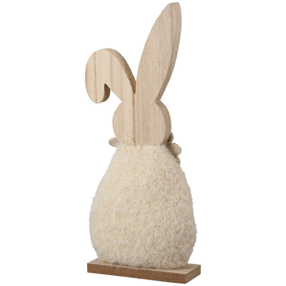 Gilde - Standrelief Hase Heri Holz Stoff