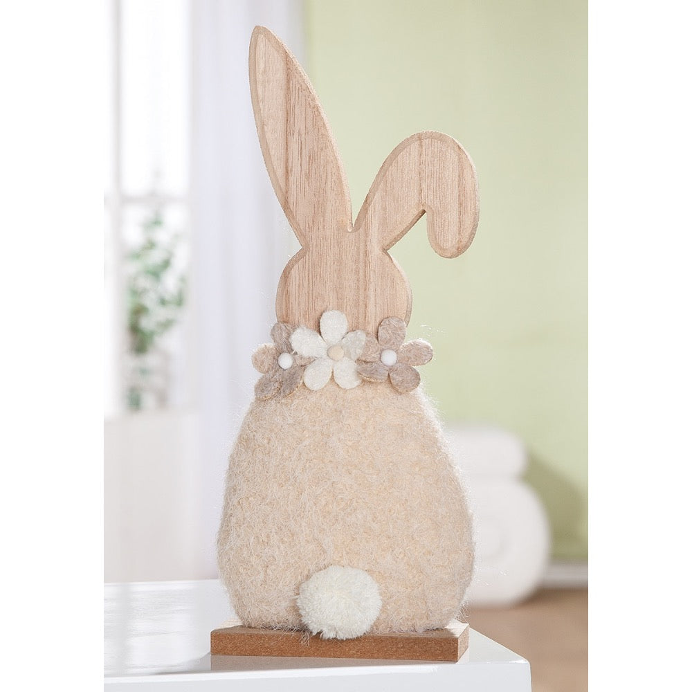 Gilde - Standrelief Hase Heri Holz Stoff