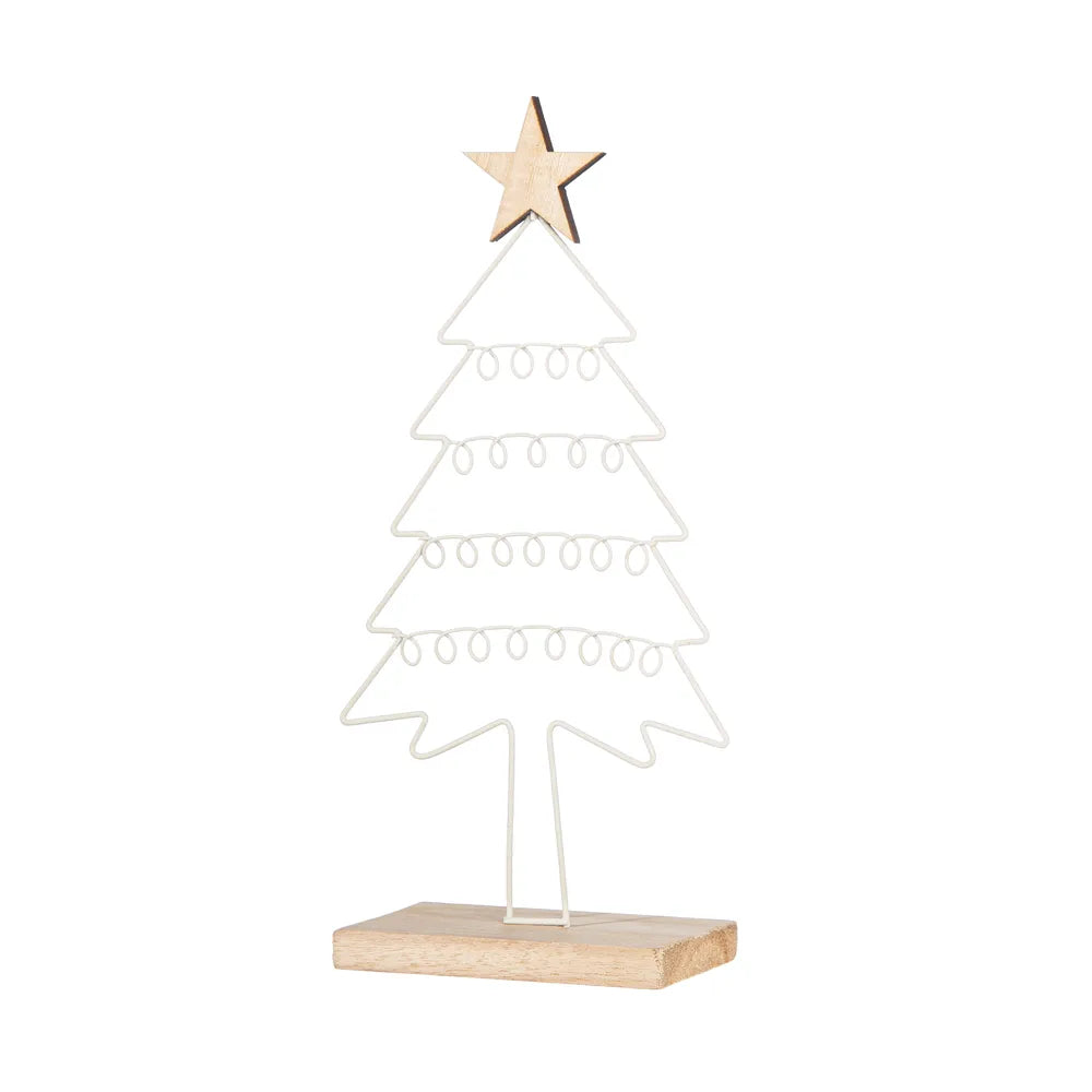 Gilde - Tannenbaum aus Metall weiß