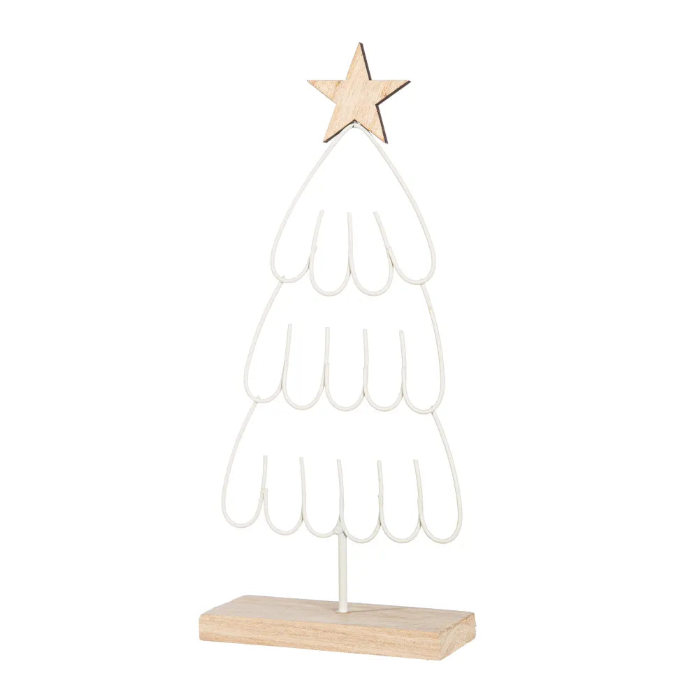 Gilde - Tannenbaum aus Metall weiß