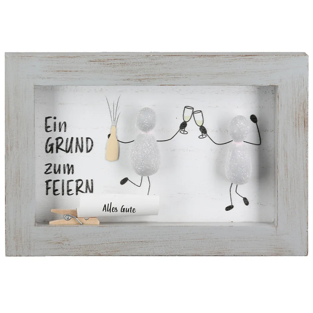 Gildehandwerk Bild Steinbild Spruch Grußkärtchen