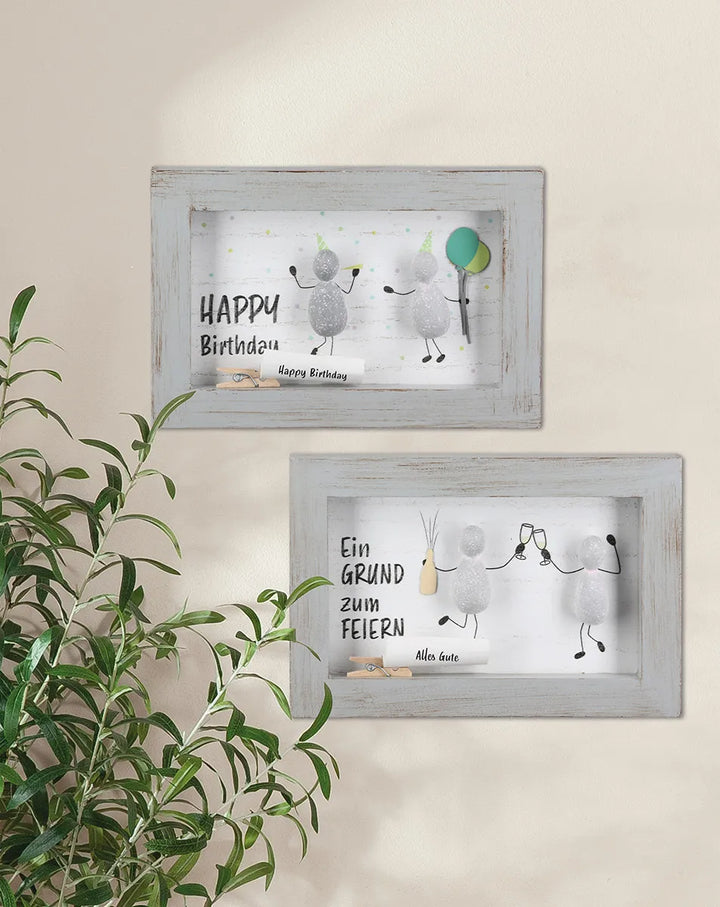 Gildehandwerk Bild Steinbild Spruch Grußkärtchen