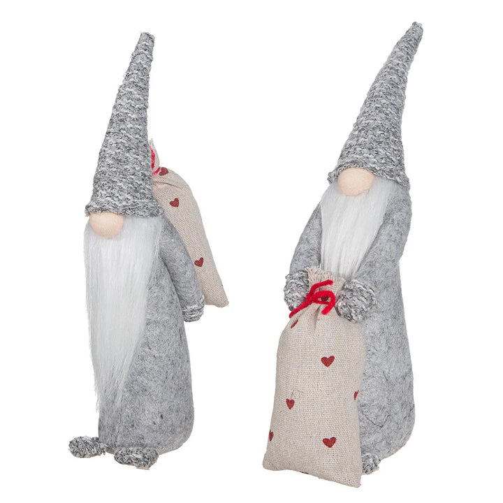 Gildehandwerk Deko-Wichtel Matti mit Herzmuster-Sack