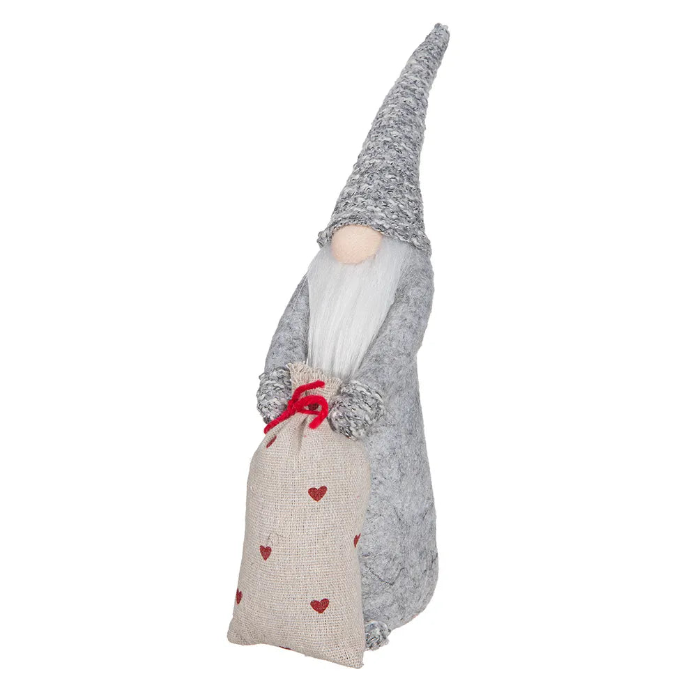 Gildehandwerk Deko-Wichtel Matti mit Herzmuster-Sack