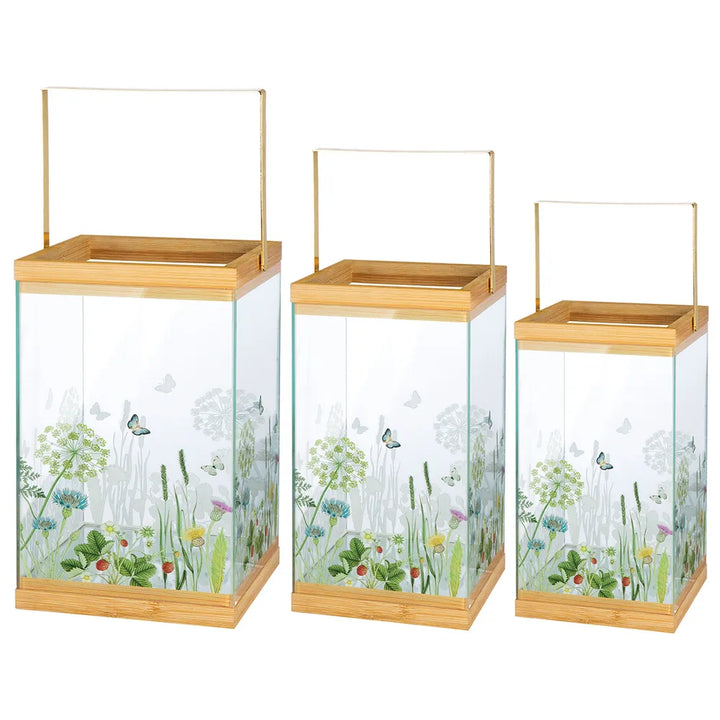 Gildehandwerk Windlicht Set Windlichter Wild Flowers