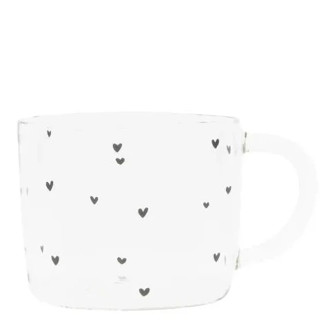 Bastion Collections - Glastasse mit Herz-Muster