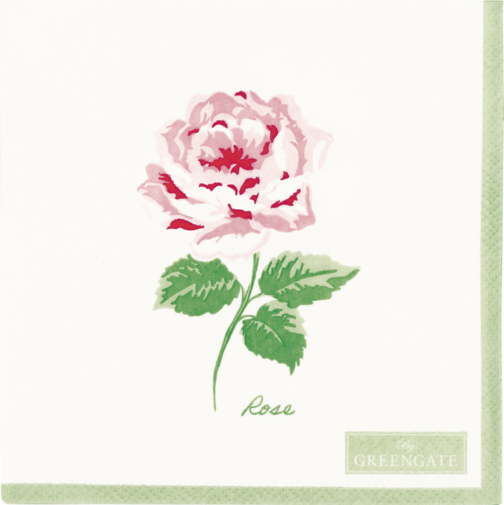 GreenGate - Agnes Papierserviette white small 20 Stück