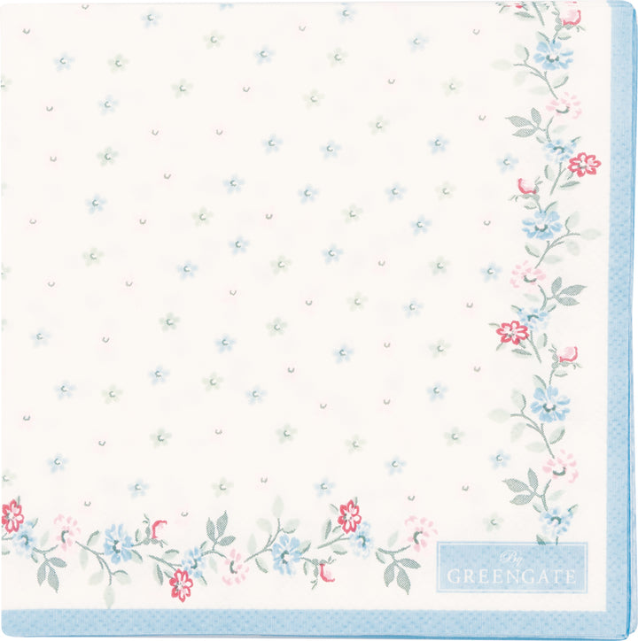 GreenGate - Alivia petit Papierservietten white small 20 Stück