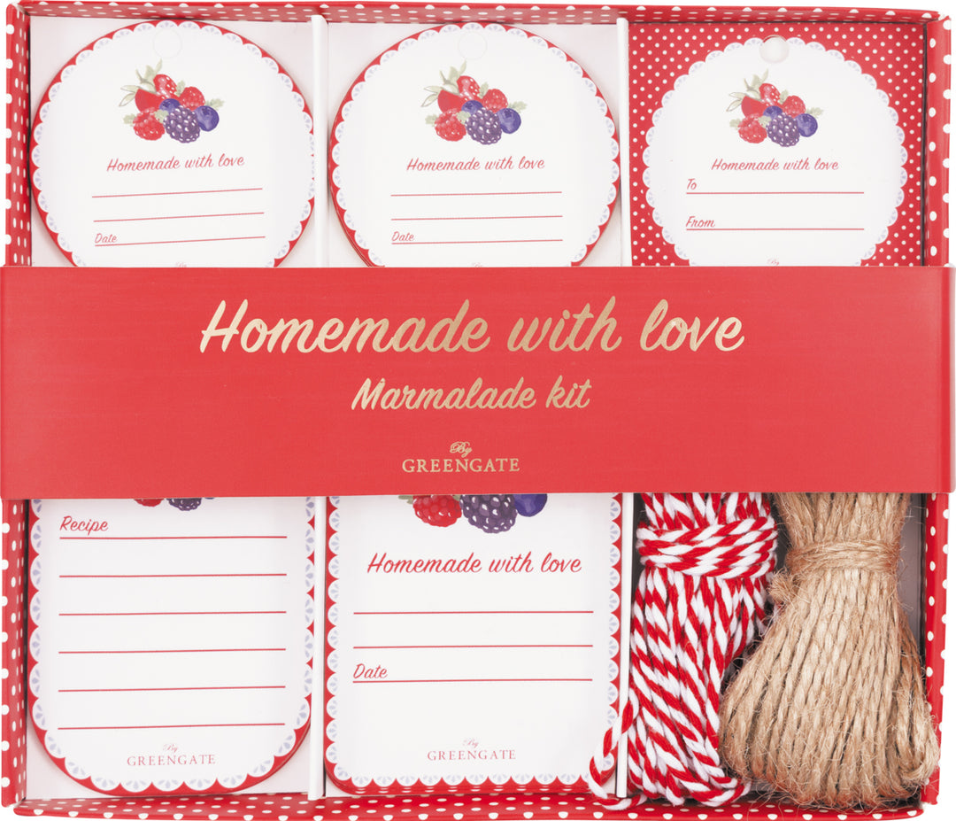 GreenGate - Berry Geschenkanhänger-Box white 25 Stück sortiert