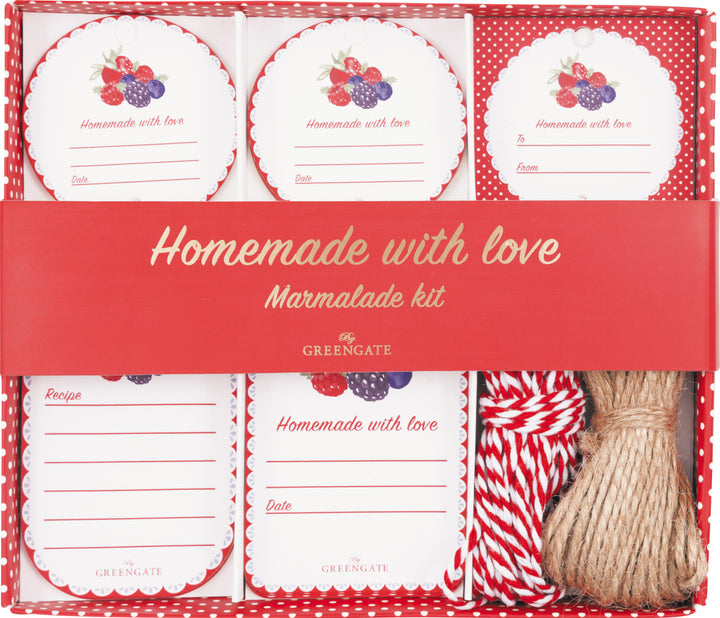 GreenGate - Berry Geschenkanhänger-Box white 25 Stück sortiert