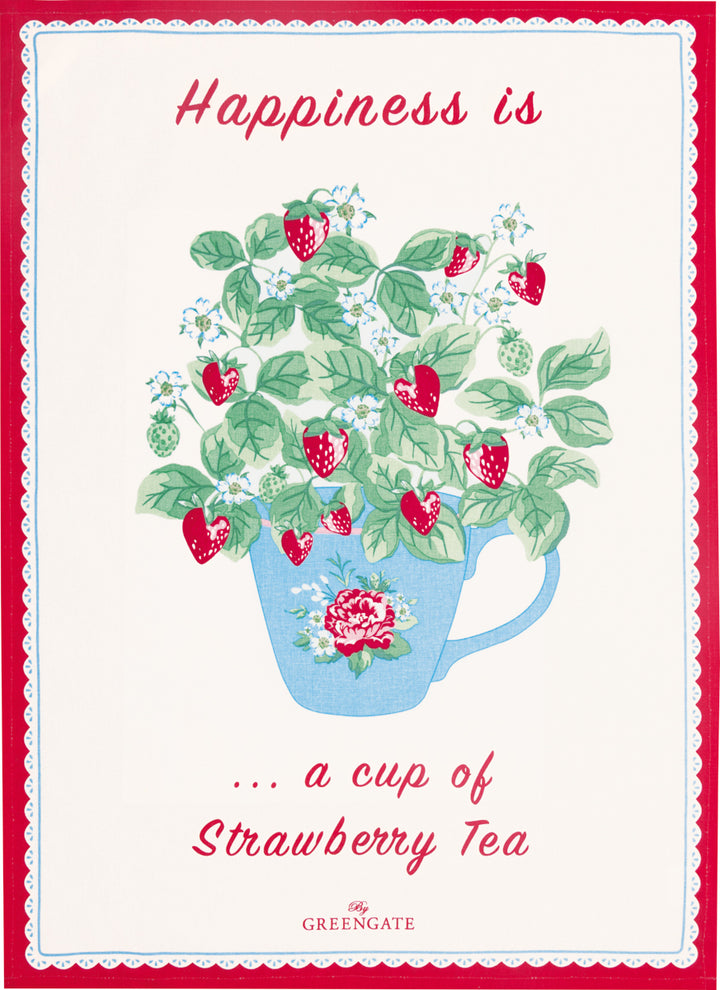 GreenGate - Berry Geschirrtuch bedruckt white