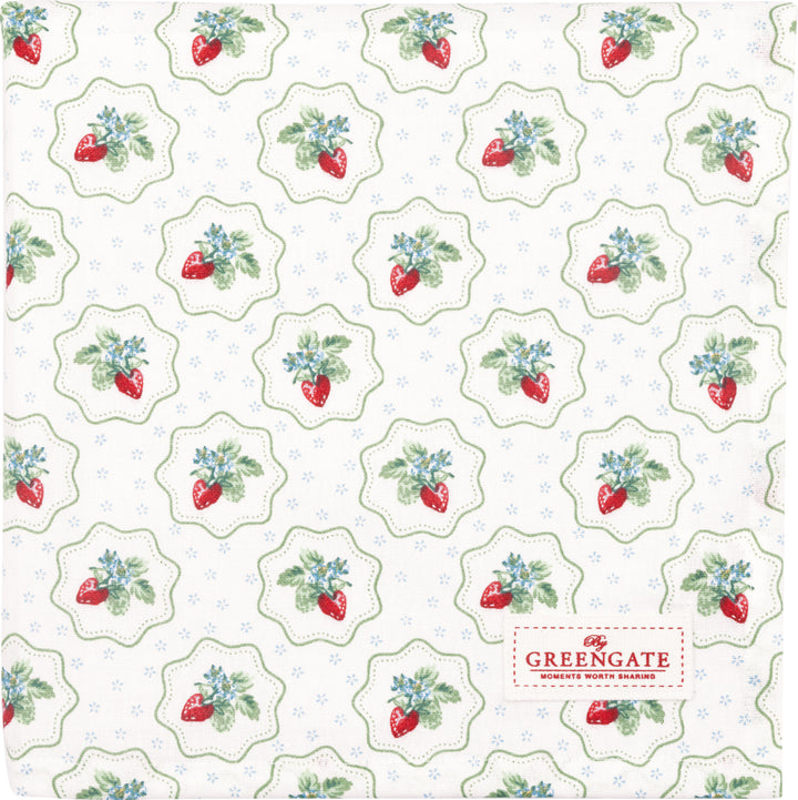 GreenGate - Berry petit Tischdecke white 100x100cm