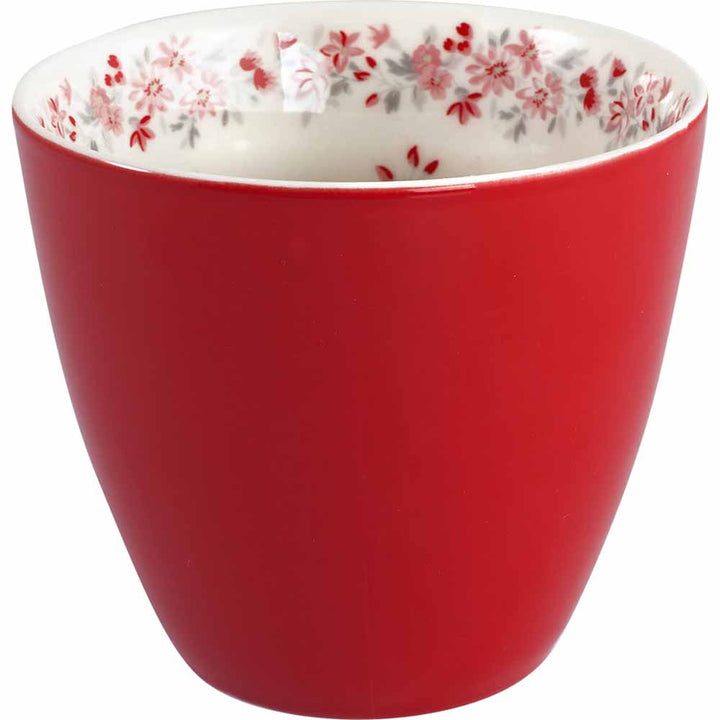 GreenGate - Emberly inside Latte cup red