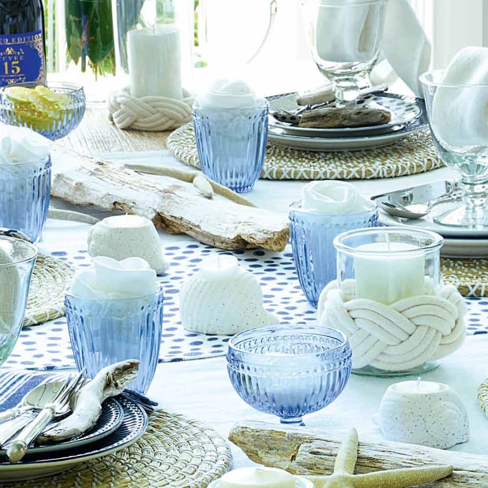 GreenGate Teelichthalter Conch white