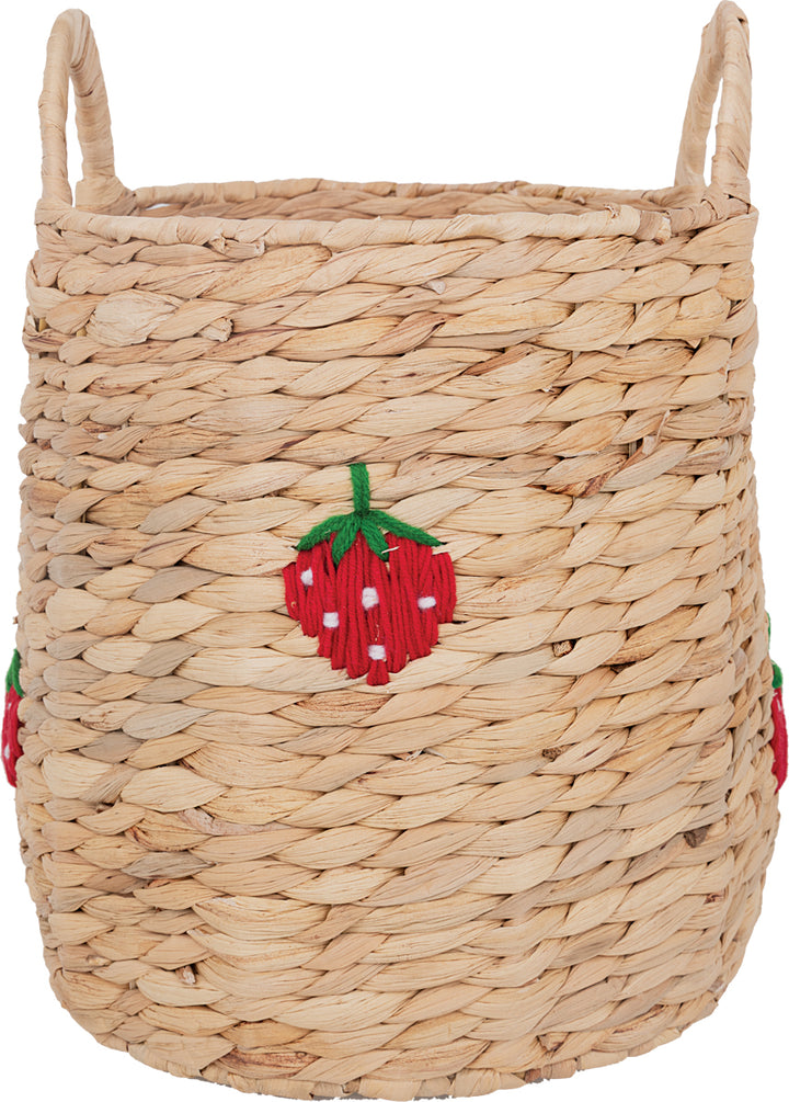 GreenGate - Aufbewahrungskorb nature mit Erdbeeren 2er-Set
