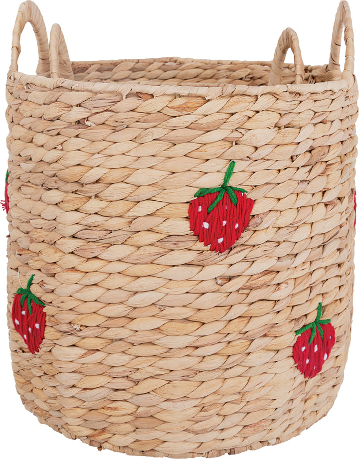 GreenGate - Aufbewahrungskorb nature mit Erdbeeren 2er-Set
