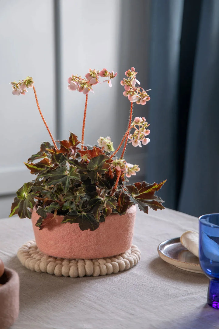 Gry & Sif - Großer Untersetzer Filz Beige