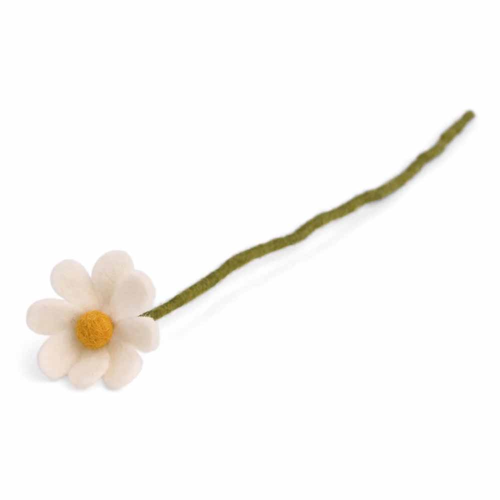 Ein einzelner Gry & Sif - Anemone Filz auf weißem Hintergrund.