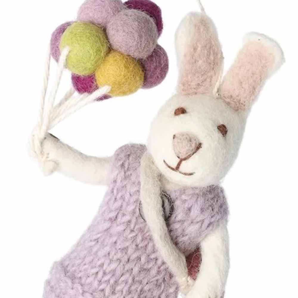 Gry & Sif Filzanhänger Hase mit Ballons