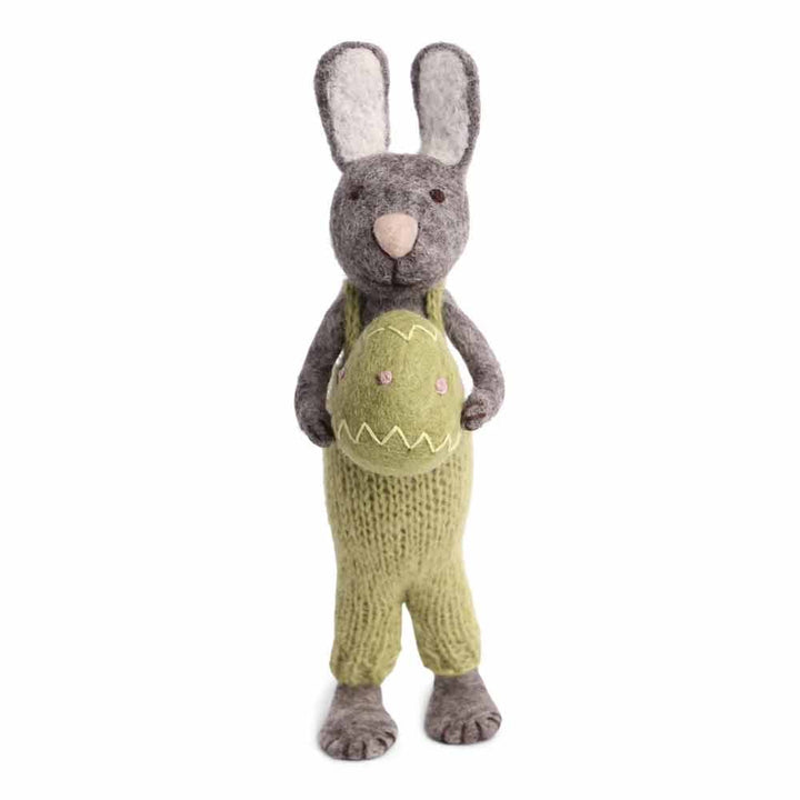 Gry &amp; Sif - Hase Filz mit Ei Filz grün