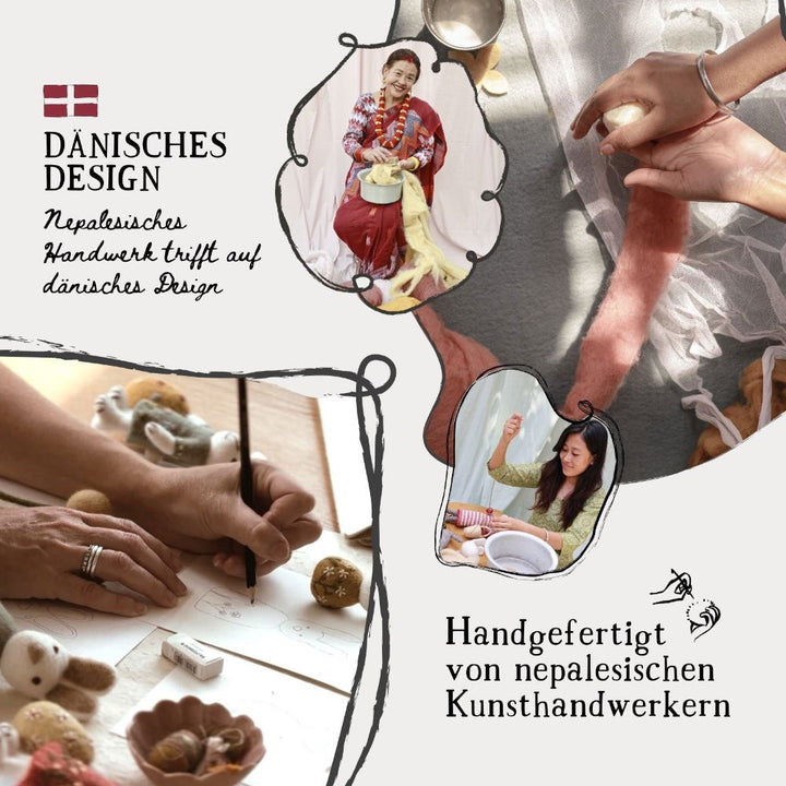 Gry &amp; Sif - Kalpana Filz-Blumenstrauß - 11er Set