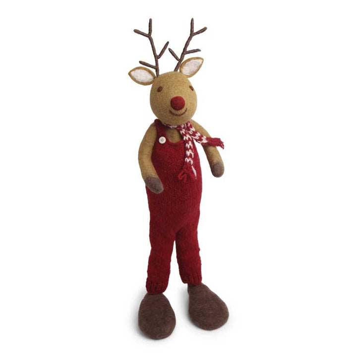 Gry & Sif - Rentier Rudolf mit roter Hose aus Filz