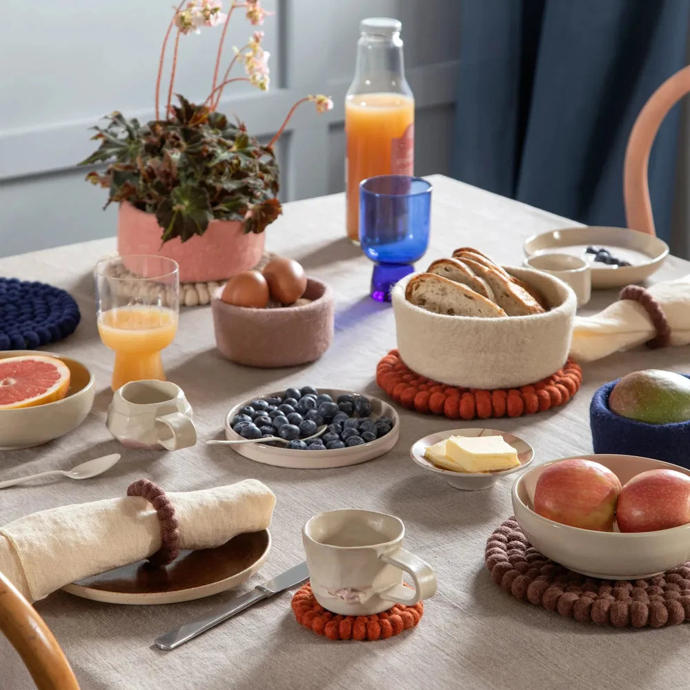 Gry & Sif - Schale Filz Lavendel – 3er-Set