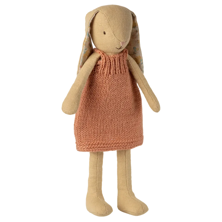 Maileg - Hase Bunny Größe 2 Cremegelb Strickkleid