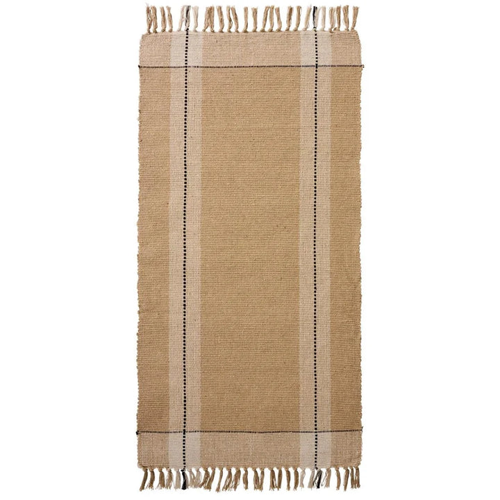 Ib Laursen - Bodenläufer, creme und beige, mit schwarzen Streifen