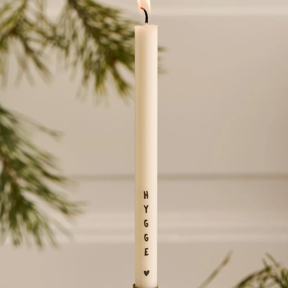 Ib Laursen - Dünne hohe Kerze mit Hygge Stearin