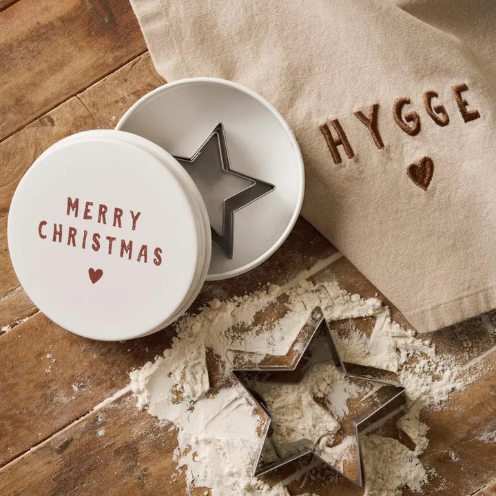 Ib Laursen - Geschirrtuch Tradition mit Hygge leinenfarbig