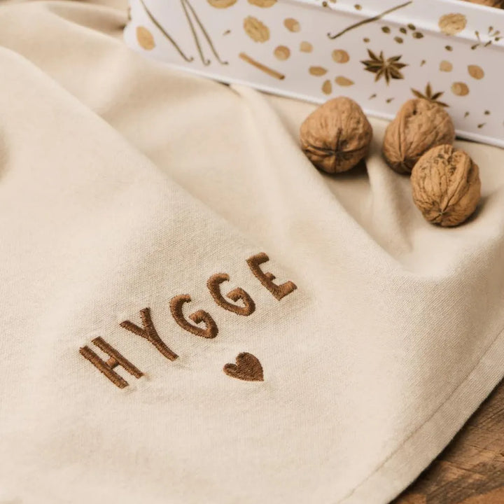 Ib Laursen - Geschirrtuch Tradition mit Hygge leinenfarbig