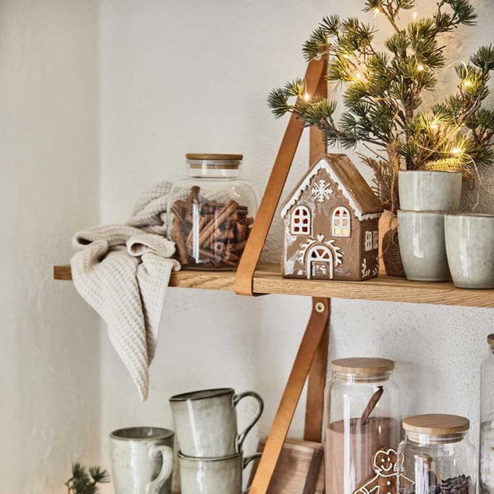 Ib Laursen - Haus für Teelicht Stillenat Gingerbread Schneekrystall