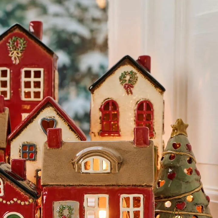 Ib Laursen - Haus für Teelicht Stillenat Türkranz und Geschenke