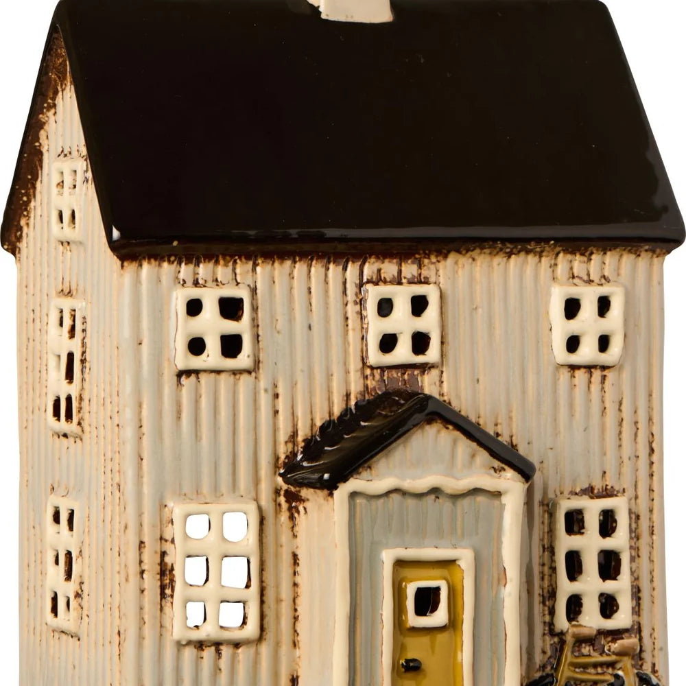 Ib Laursen - Haus für Teelicht Visby, Fahrrad vorne, schwarzes Dach