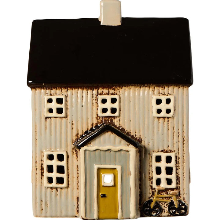 Ib Laursen - Haus für Teelicht Visby, Fahrrad vorne, schwarzes Dach