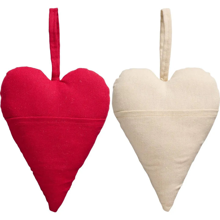 Ib Laursen - Herz mit Tasche auf Vorderseite rot & creme