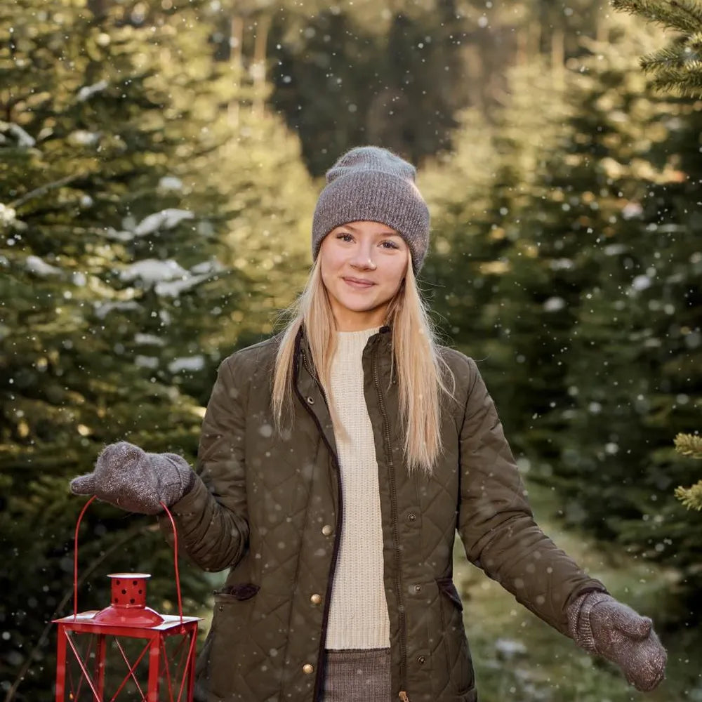 Ib Laursen - Laterne rot viereckig mit Kreuz über dem Glas