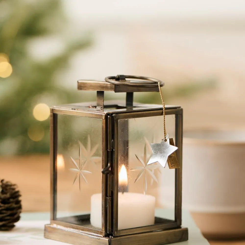 Ib Laursen - Laterne mini mit Facettenschliff auf den Seiten