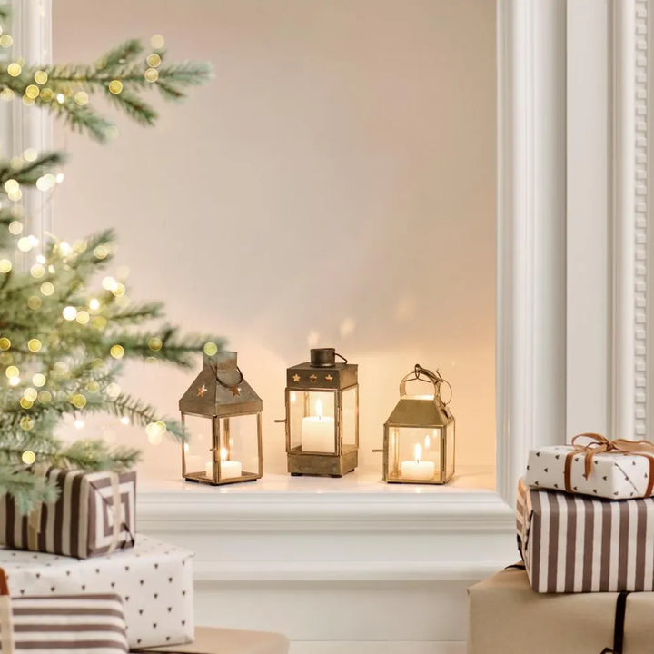 Ib Laursen - Laterne mit Sternen Messing