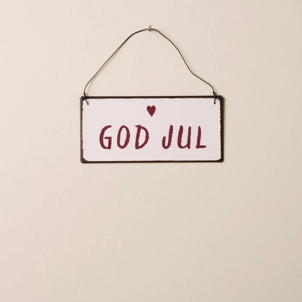 Ib Laursen - Metallschild God Jul