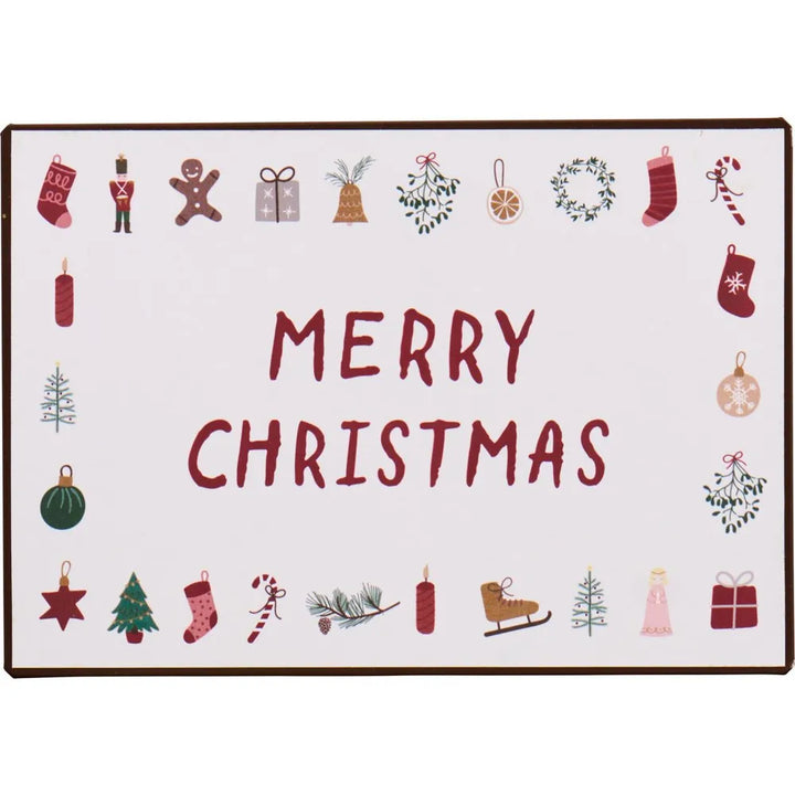 Ib Laursen - Metallschild Merry Christmas