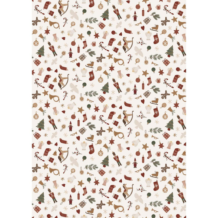 Ib Laursen - Papierrolle Weihnachtsmotive My Nostalgic Christmas 5 mit Rolle