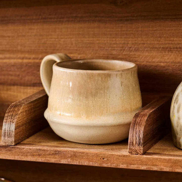 Ib Laursen - Tasse mit Henkel Kalmar, hellbraune Glasur