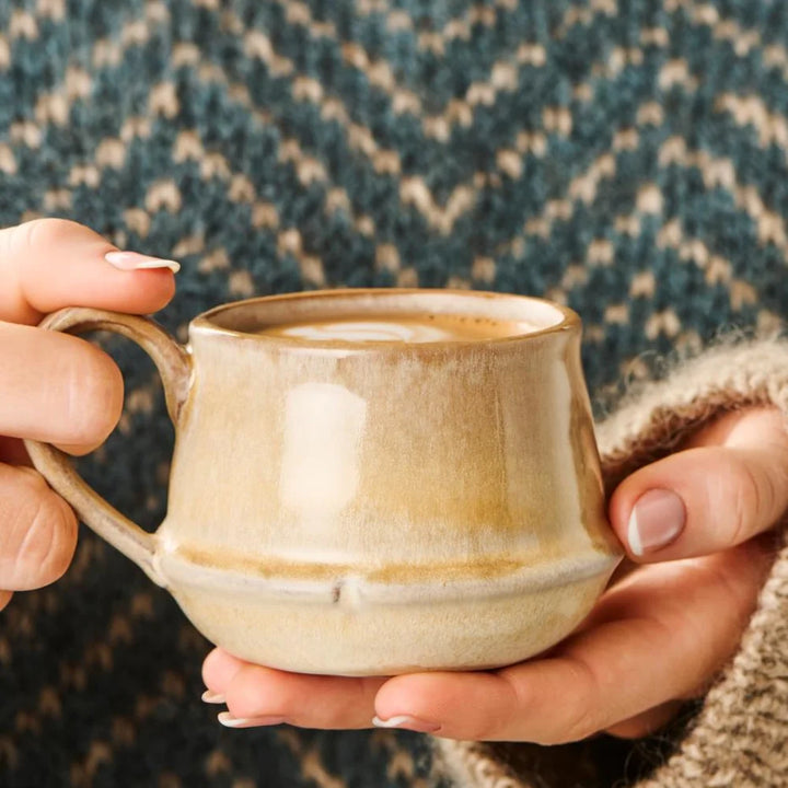 Ib Laursen - Tasse mit Henkel Kalmar, hellbraune Glasur