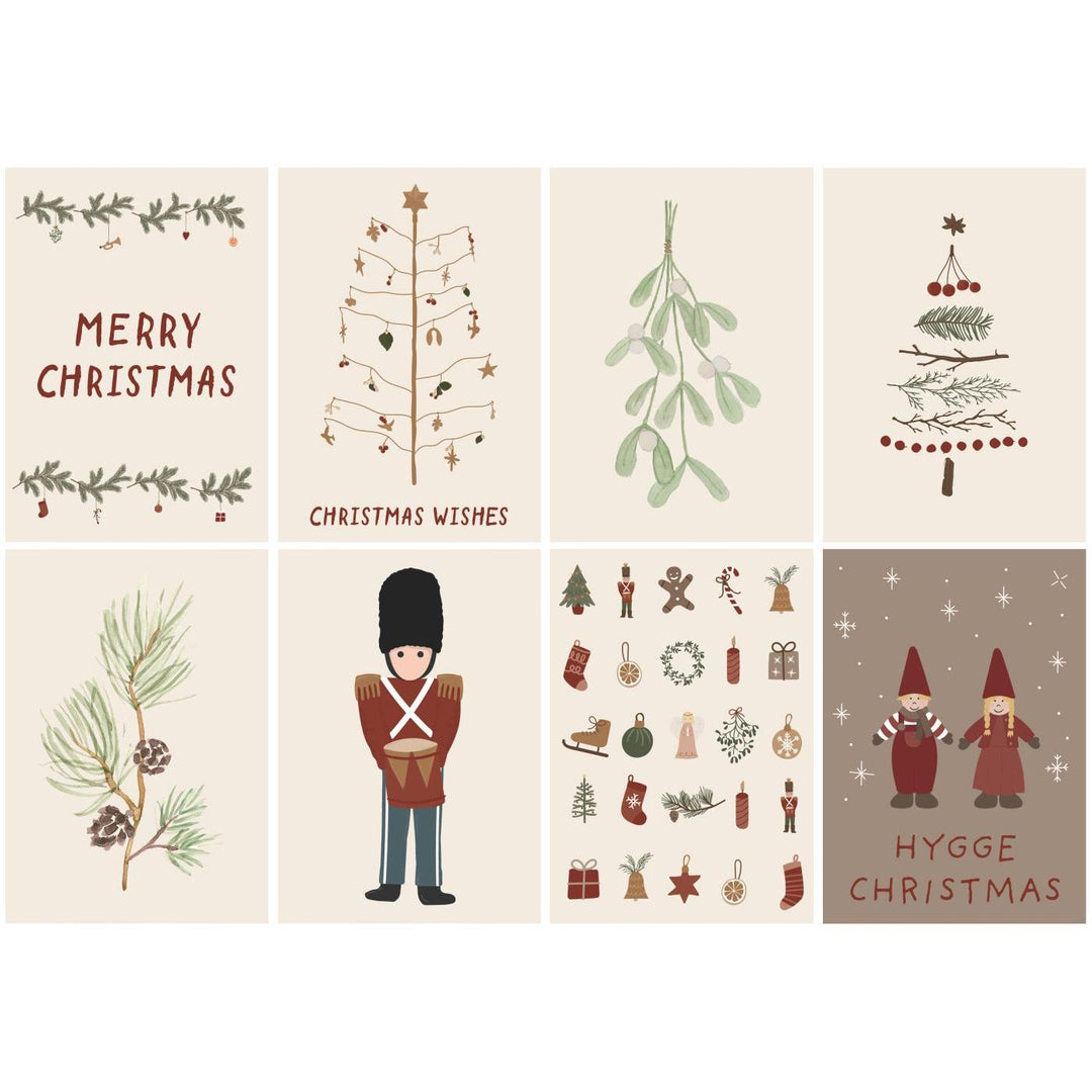 Ib Laursen - Weihnachtskarte doppelt My Nostalgic Christmas 8er-Set