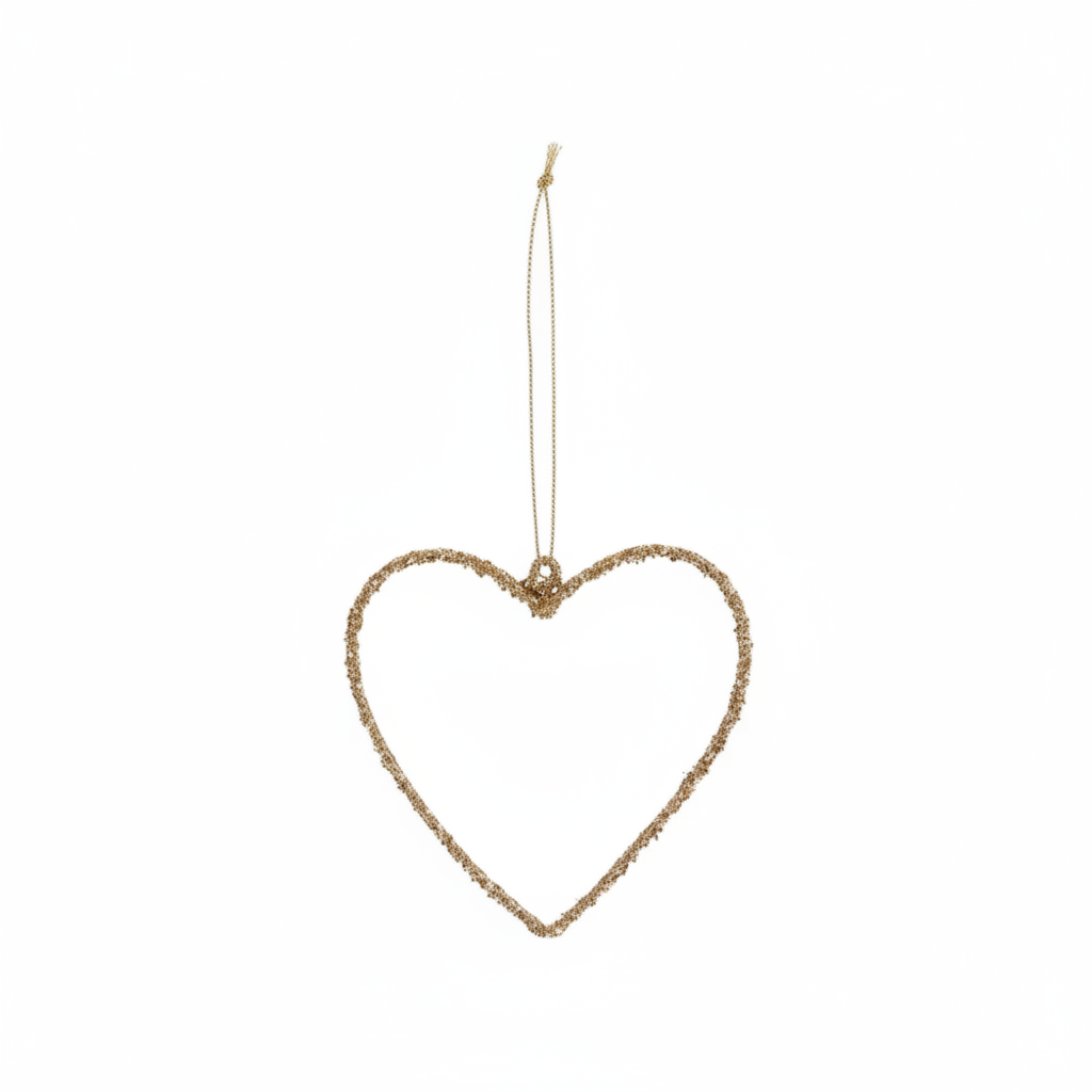 Ib Laursen - Weihnachtsschmuck zum hängen 4 ass mit Glitter