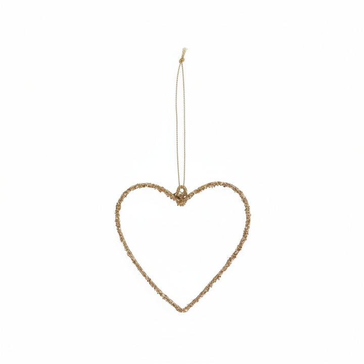 Ib Laursen - Weihnachtsschmuck zum hängen 4 ass mit Glitter