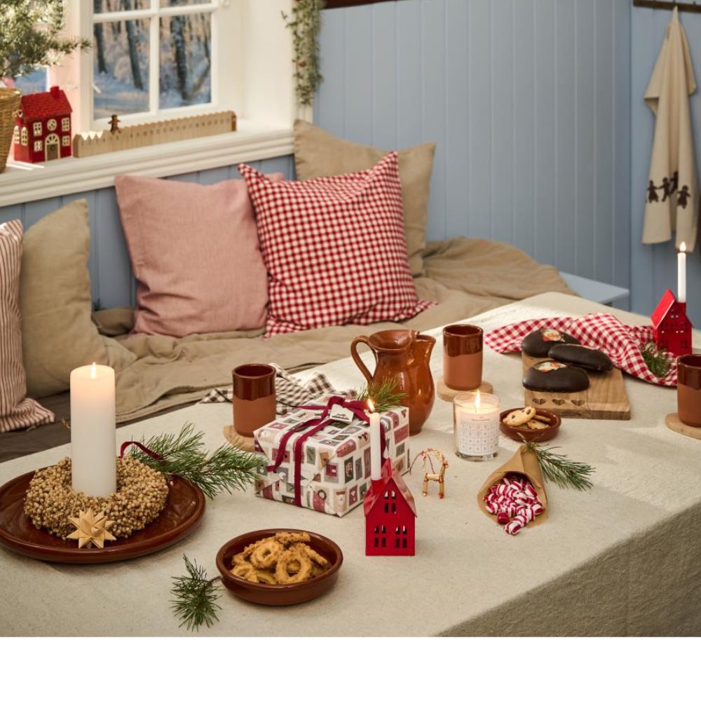 Ib Laursen - Nordische Adventskerze 1-24 Etikett Glas mit Paraffinkerze