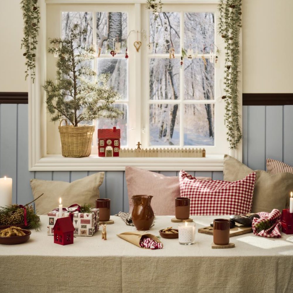 Ib Laursen - Nordische Adventskerze 1-24 Etikett Glas mit Paraffinkerze